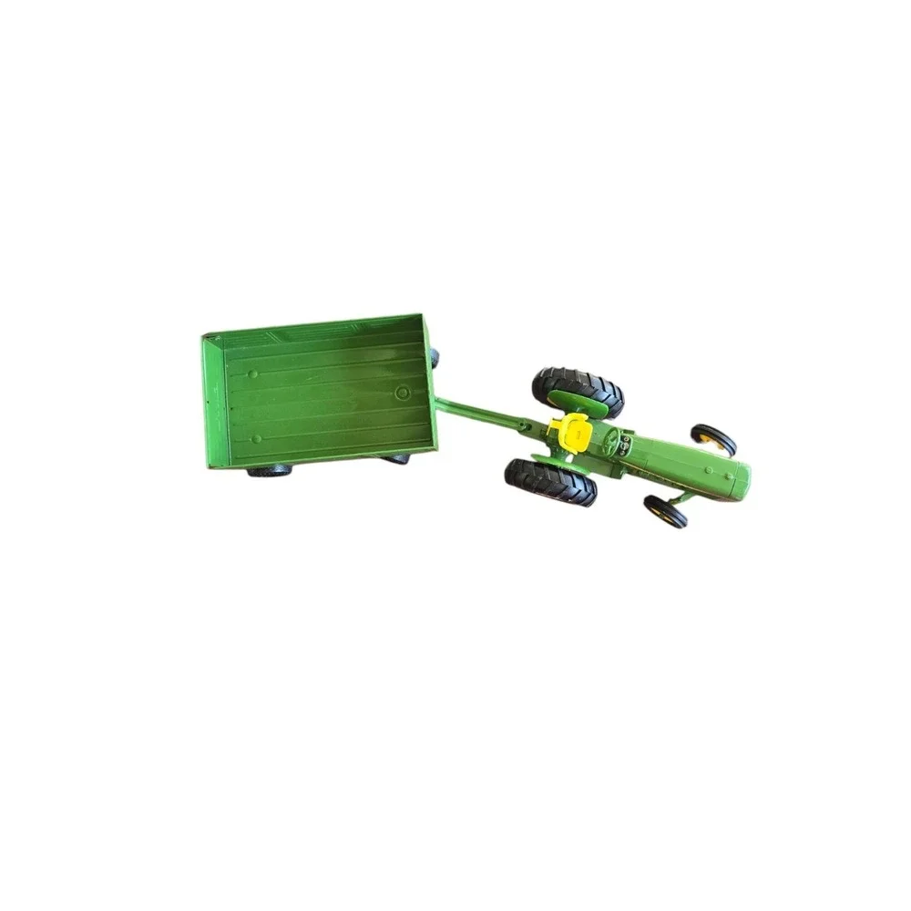 Vintage John Deere ERTL Diecast Tractor And Wagon‎ Trailer Scale 1:16 Farm Toy